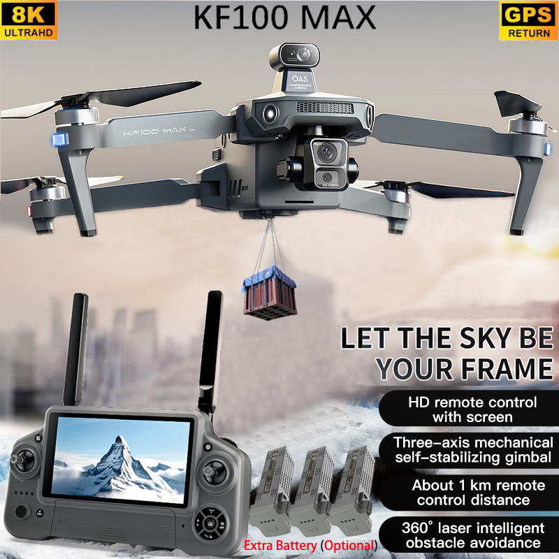 Drone Controller Screen - Dron GPS KF100 MAX Kamera 4K