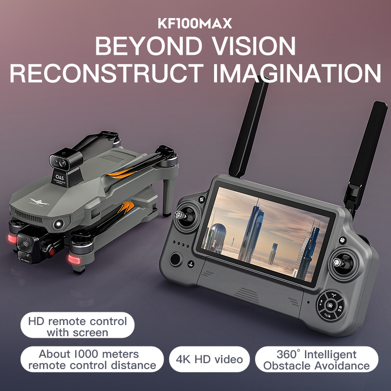 Dron GPS KF100 MAX Kamera 4K 3 – Drone Controller Screen recenzja i cena