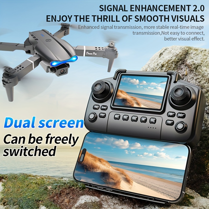 Ulepszony dron E99PRO MAX 2026 – Drone Controller Screen recenzja i cena